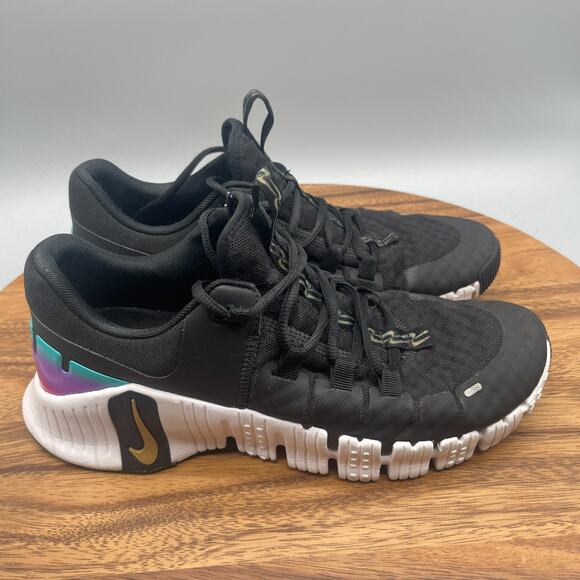 Nike Free Metcon 5 Shoes Womens Size 10 Black Running Comfort Walking Sneakers - Picture 1 of 8